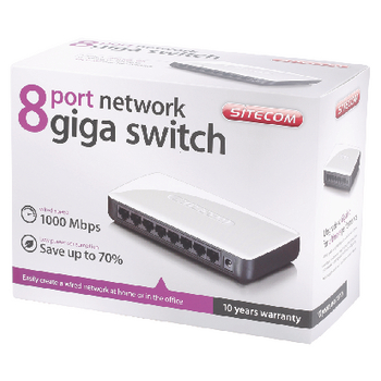 CMPSC-LN121 Netwerk schakelaar gigabit 8 poorten Verpakking foto